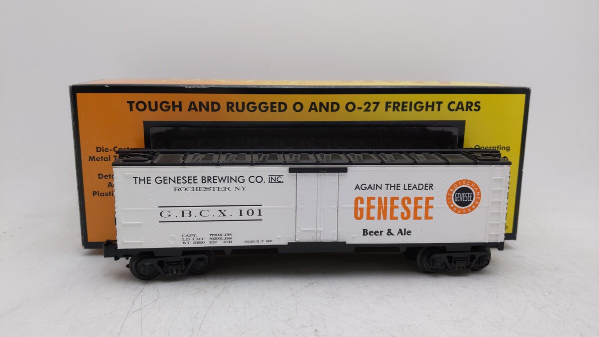MTH 30-7856 O Gauge Genesee Brewing Co. Reefer Car LN/Box