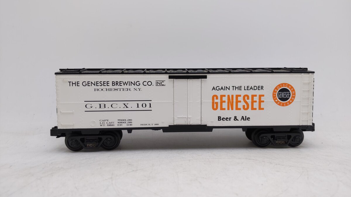 MTH 30-7856 O Gauge Genesee Brewing Co. Reefer Car LN/Box