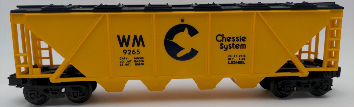 Lionel 6-9265 O Gauge Chessie Covered Hopper #9265 EX/Box
