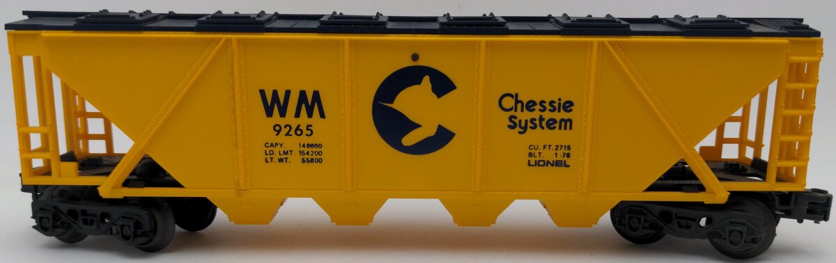 Lionel 6-9265 O Gauge Chessie Covered Hopper #9265 EX/Box