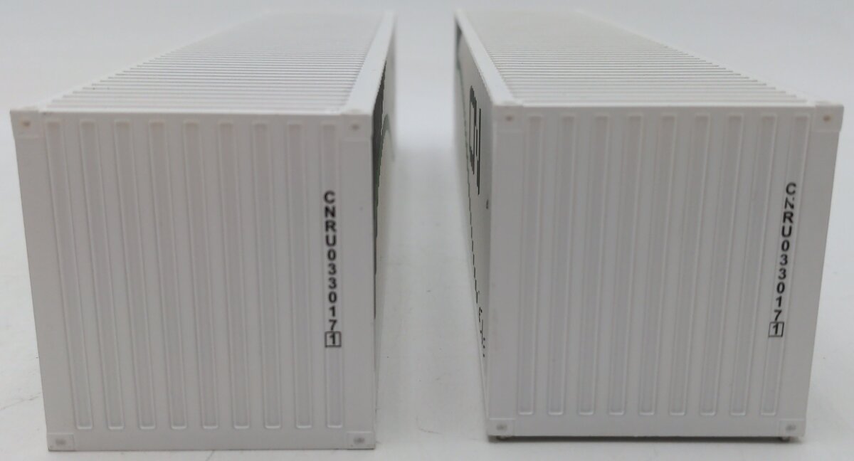 Menards 279-4660 O Gauge Canadian National 40' Containers (2-Pack) EX