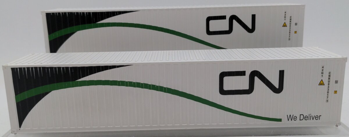 Menards 279-4660 O Gauge Canadian National 40' Containers (2-Pack) EX