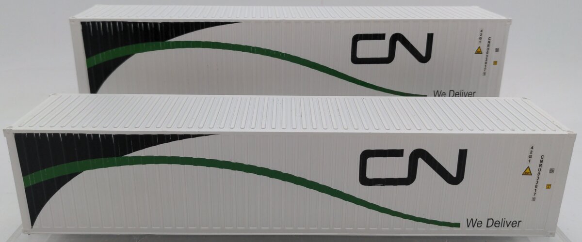 Menards 279-4660 O Gauge Canadian National 40' Containers (2-Pack) EX