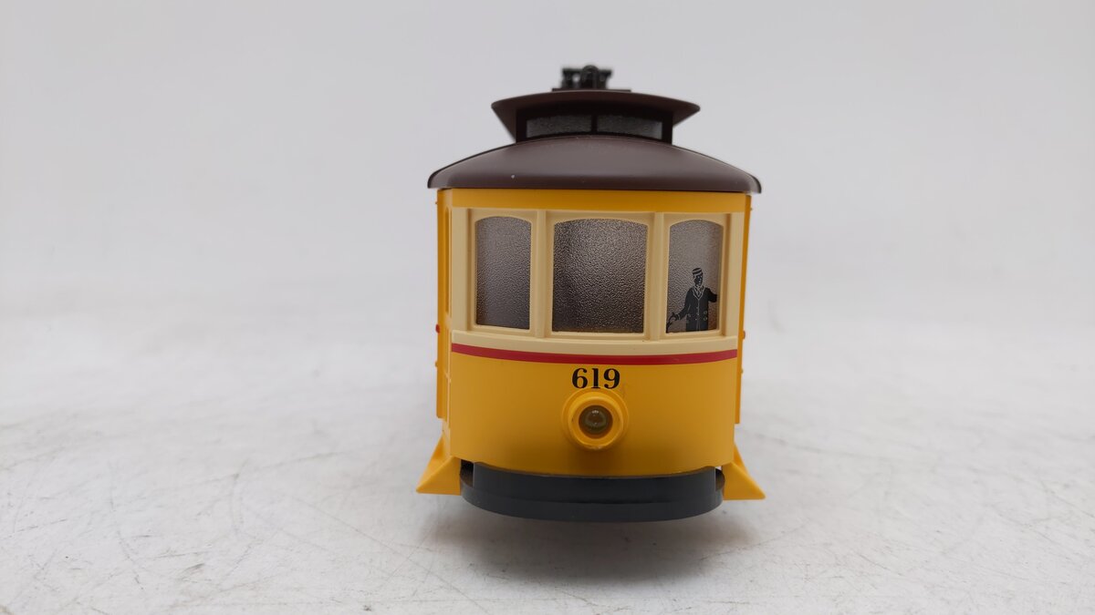 MTH 30-5141 Market Street Trolley Bump-n-Go Trolley Electric Locomotive #619