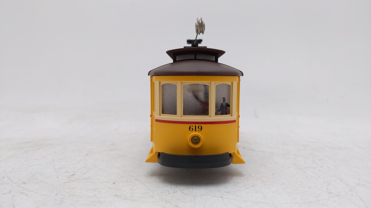 MTH 30-5141 Market Street Trolley Bump-n-Go Trolley Electric Locomotive #619