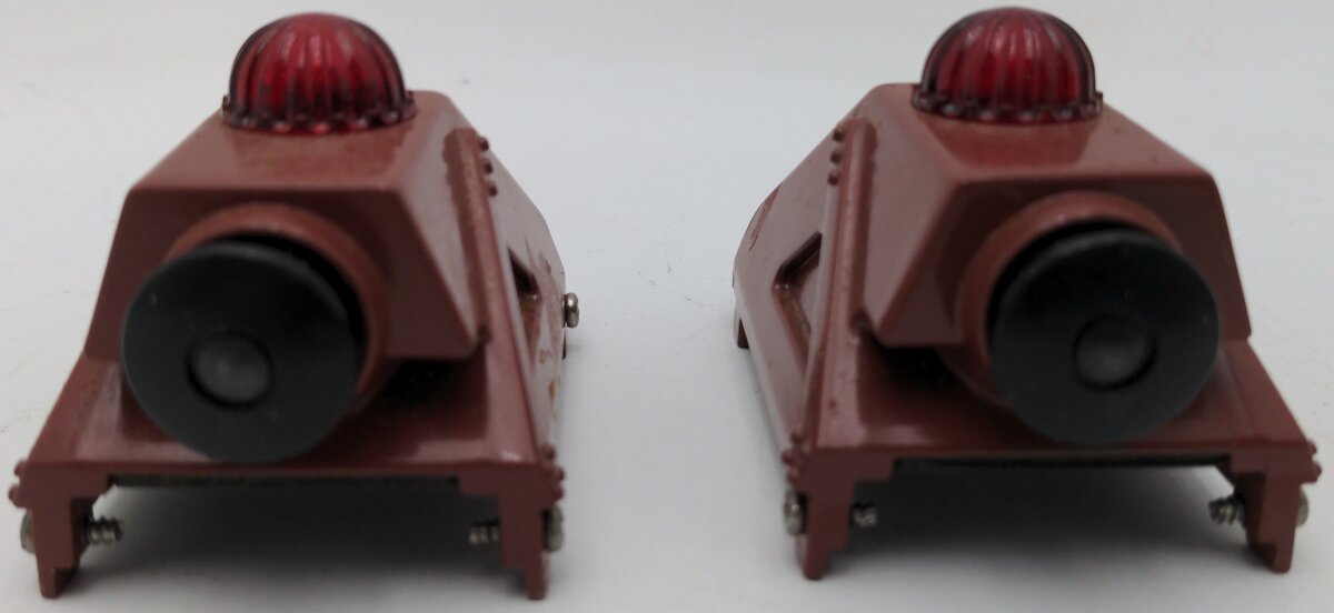 Lionel 6-62283 O and 0-27 Scale Die-Cast Metal Illuminated Bumpers (Box of 2) EX/Box