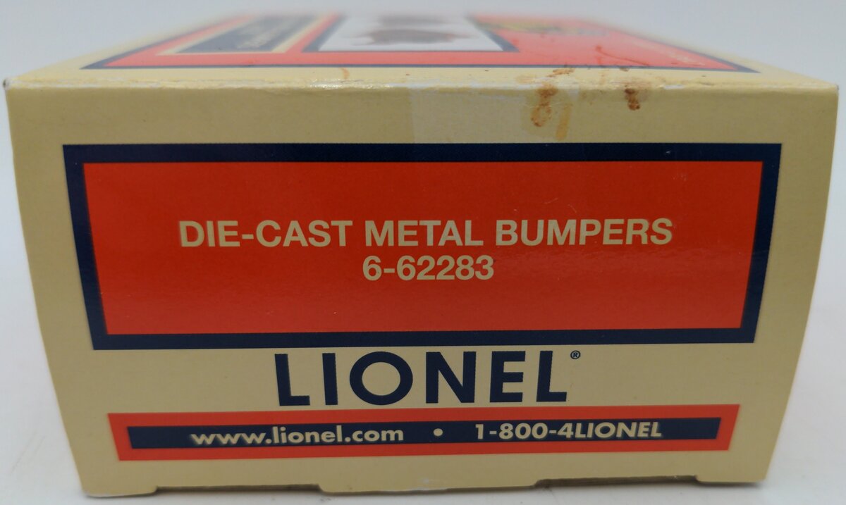 Lionel 6-62283 O and 0-27 Scale Die-Cast Metal Illuminated Bumpers (Box of 2) EX/Box