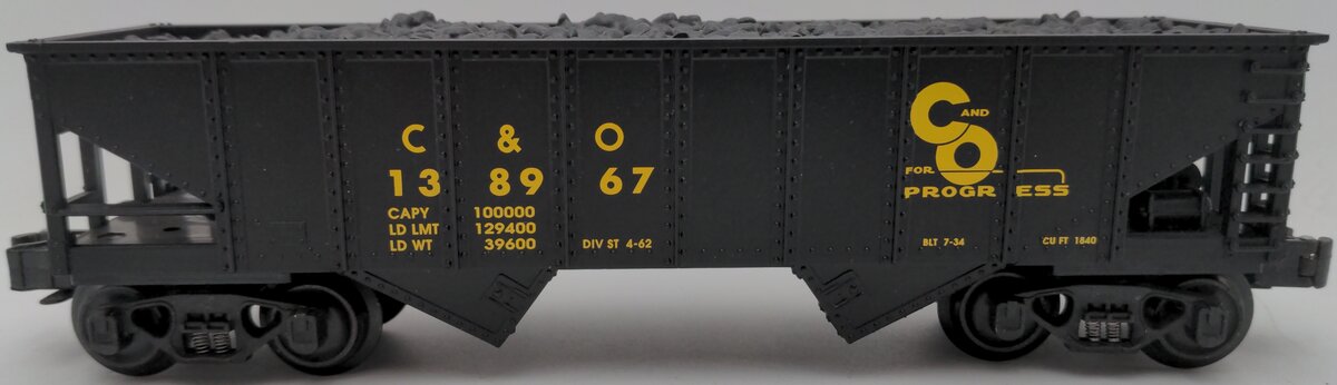 O Scale Chesapeake & Ohio Hopper Car #138967 EX
