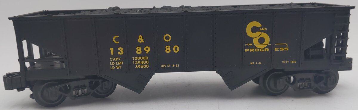 O Gauge Chesapeake & Ohio Hopper Car #138980 EX
