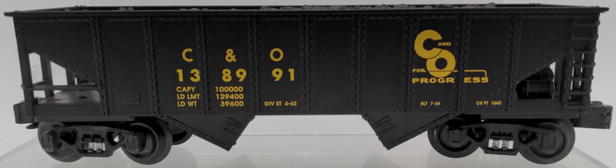 O Scale Chesapeake & Ohio Hopper Car #138991 EX