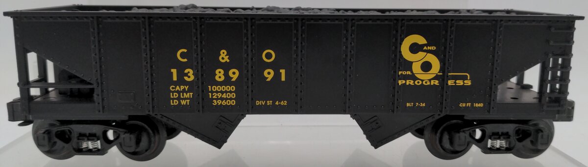 O Scale Chesapeake & Ohio Hopper Car #138991 EX