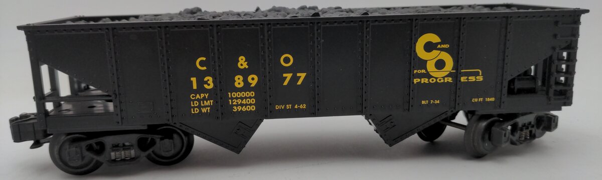 O Scale Chesapeake & Ohio Hopper Car #138977 EX