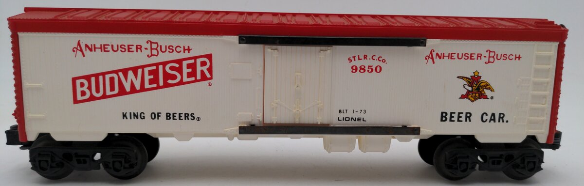 Lionel 6-9850 O Gauge Budweiser Beer Billboard Reefer EX