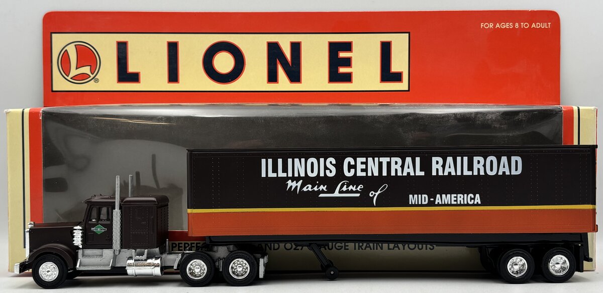 Lionel O Gauge Illinois Central Railroad Semi Truck & Trailer LN/Box