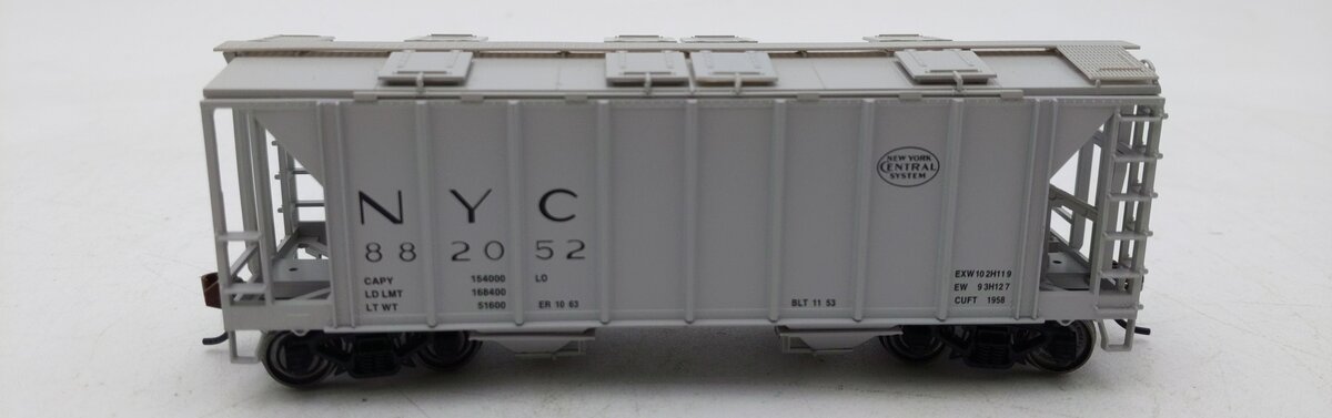 Bowser 60096 HO New York Central 70-Ton 2-Bay Covered Hopper Kit #882052 LN/Box