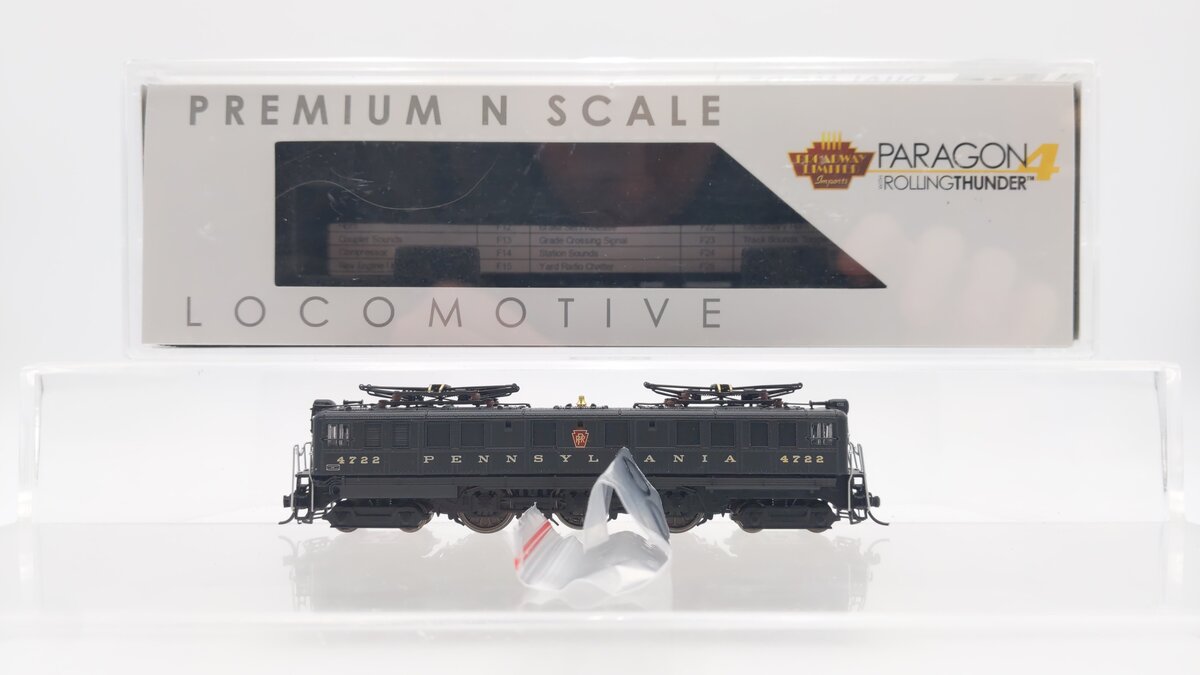 Broadway Limited 3959 N PRR P5a Boxcab Freight Type with Sound/DC/DCC #4722 EX/Box