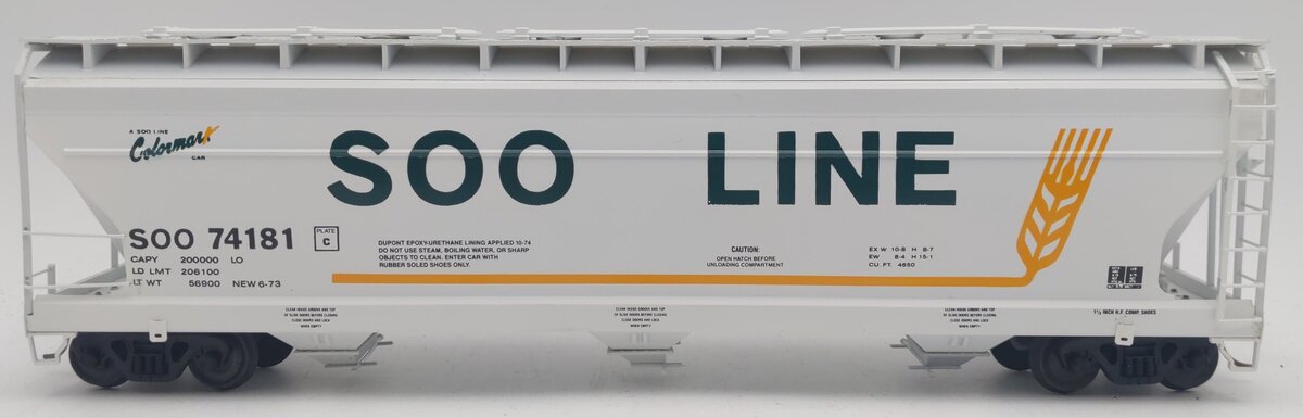 Pacific Rail 4650 S Scale SOO Line ACF Center Flow Hopper Kit #74181 - Assembled EX/Box