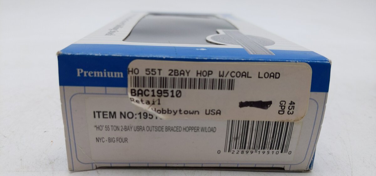Bachmann 19510 HO Big Four 55-Ton 2-Bay USRA Outside Braced Hopper LN/Box