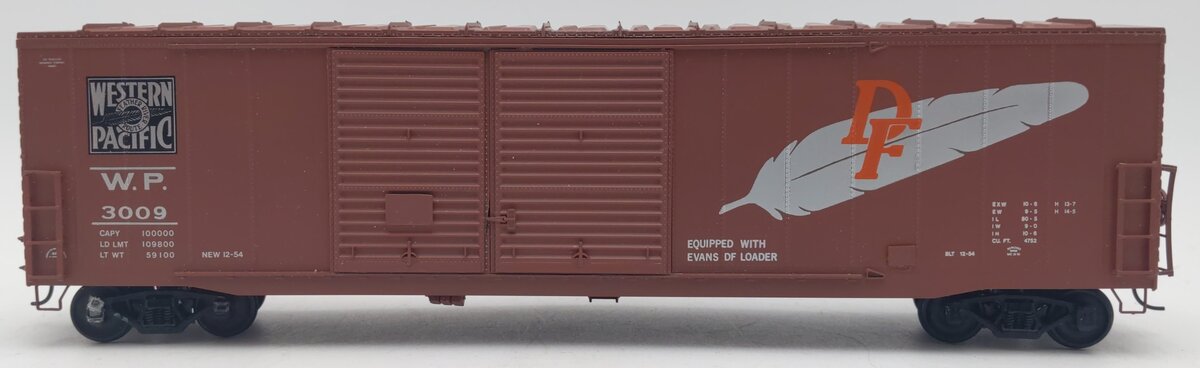 Pacific Rail B-558 S-Scale Western Pacific DBL SLDG DR Boxcar Kit #3009 Assemble EX/Box