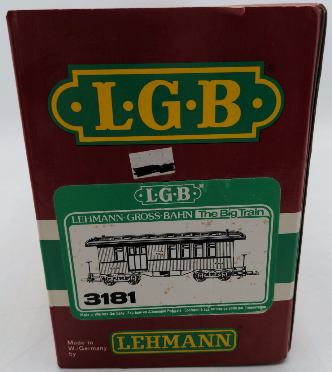 LGB 3181 G Denver, South Park & Pacific Illuminated Passenger Car #3181 VG/Box
