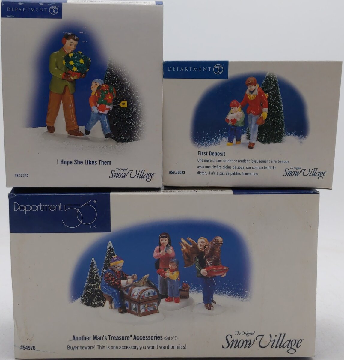 Dept 56 Snow Village Accessories: 807292, 56.55023, 54976 [3] NIB