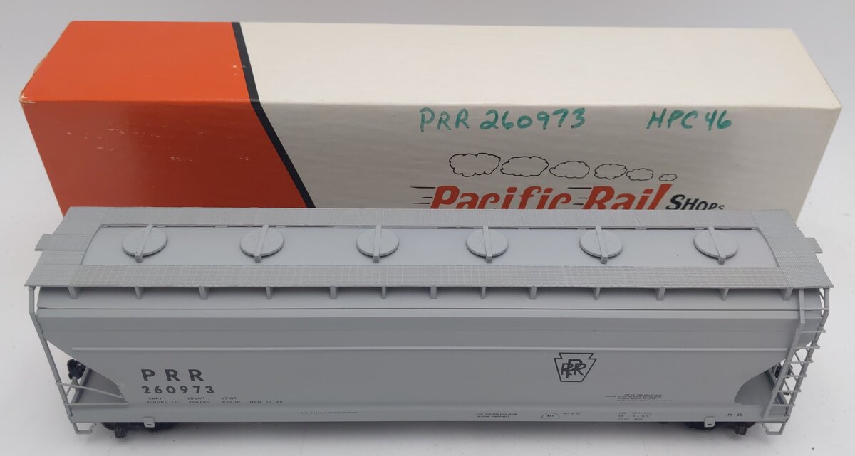 Pacific Rail 4650 S Scale PRR Center Flow Covered Hopper Kit #260973 - Assembled EX/Box