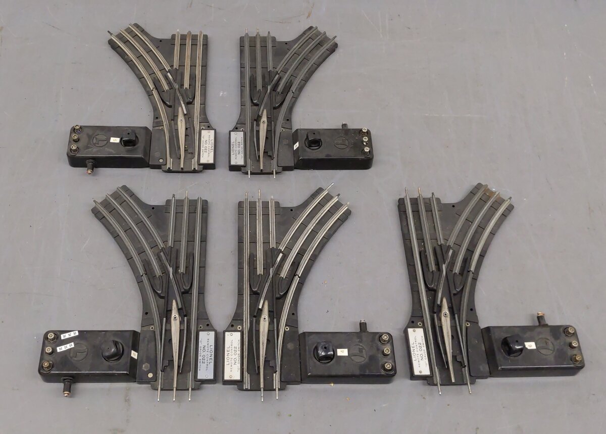 Lionel O22 Left-Hand & Right-Hand Electric Remote Switches [5] VG