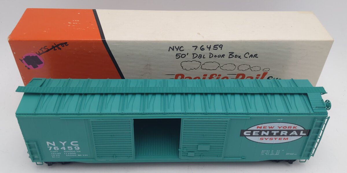 Pacific Rail B-551 S-Scale New York Central DBL SLDG DR Boxcar Kit #76459 EX/Box