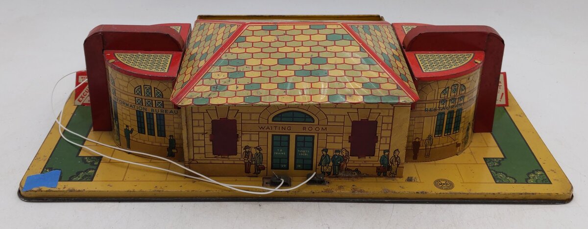 Marx 2940 Vintage O Lithographed Grand Central Station VG