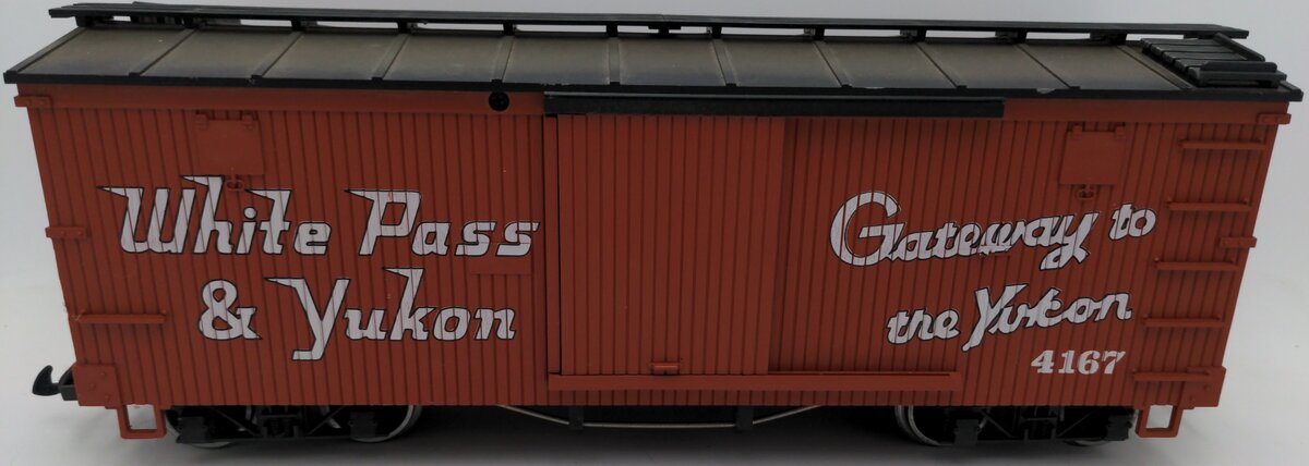 LGB 4167 G Scale White Pass & Yukon Wood Boxcar EX/Box