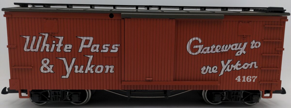 LGB 4167 G Scale White Pass & Yukon Wood Boxcar EX/Box