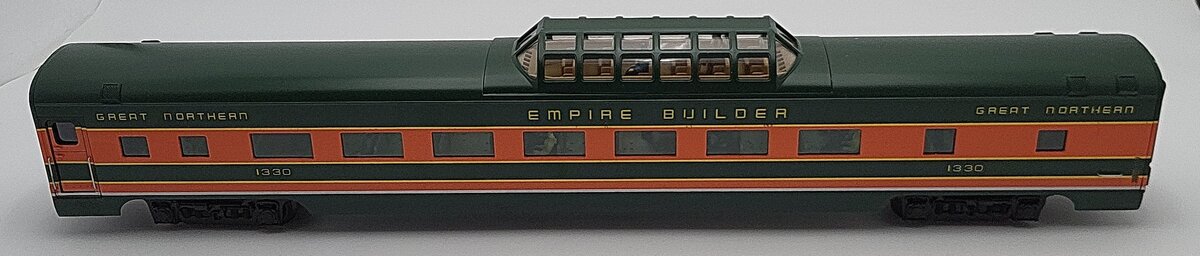 K-Line K4633-41330 O Great Northern 21" Vista Dome Passenger Car #1330 EX