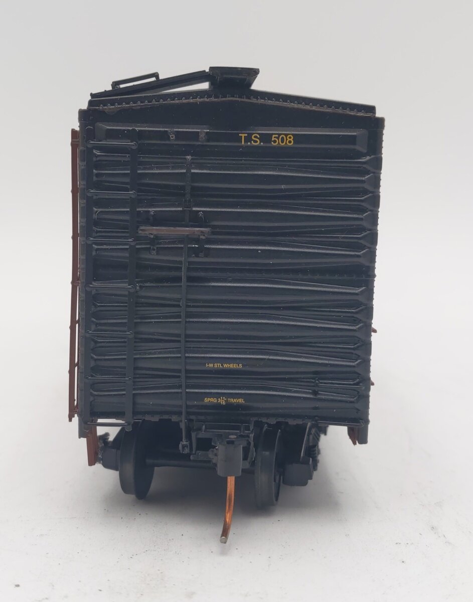 Pacific Rail S-Scale Tidewater Southern 50' SGL DR Pacific Gold Boxcar Kit #508 VG/Box