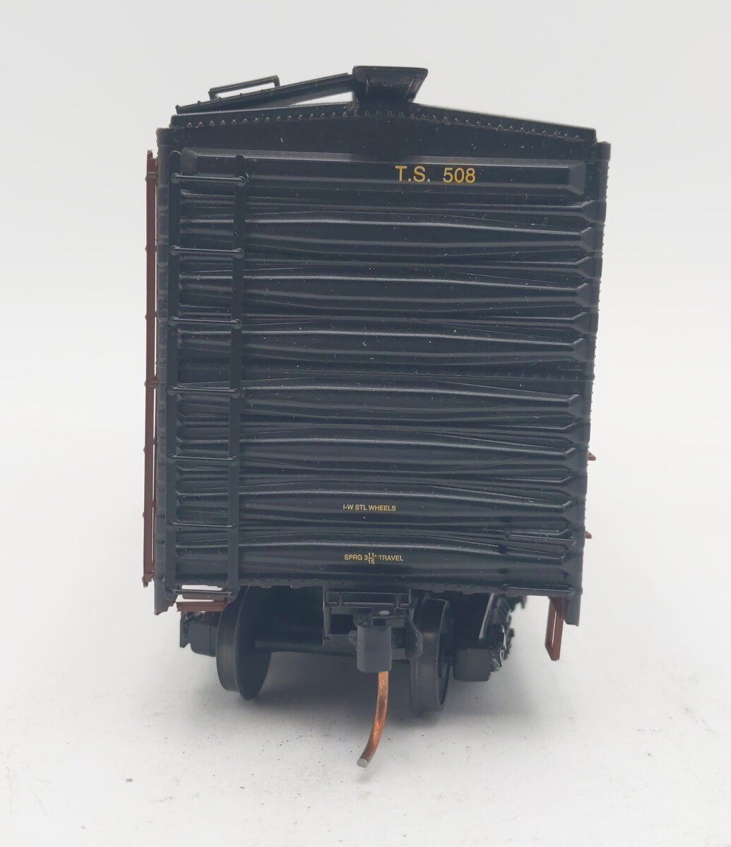 Pacific Rail S-Scale Tidewater Southern 50' SGL DR Pacific Gold Boxcar Kit #508 VG/Box