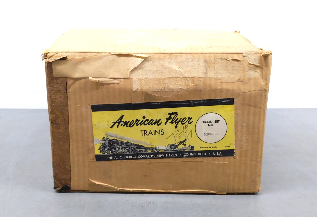 American Flyer K5345W Vintage S Trail Blazer Passenger Set VG/Box