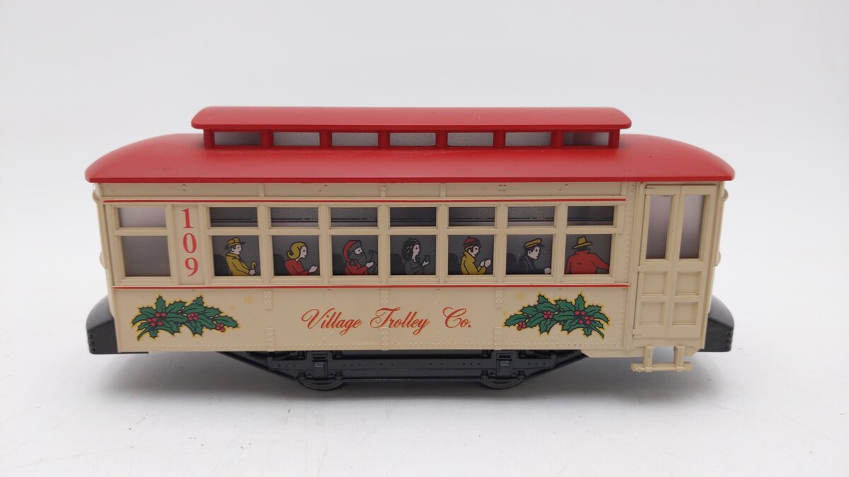 Lionel 6-11809 The Village Trolley Christmas Trolley EX
