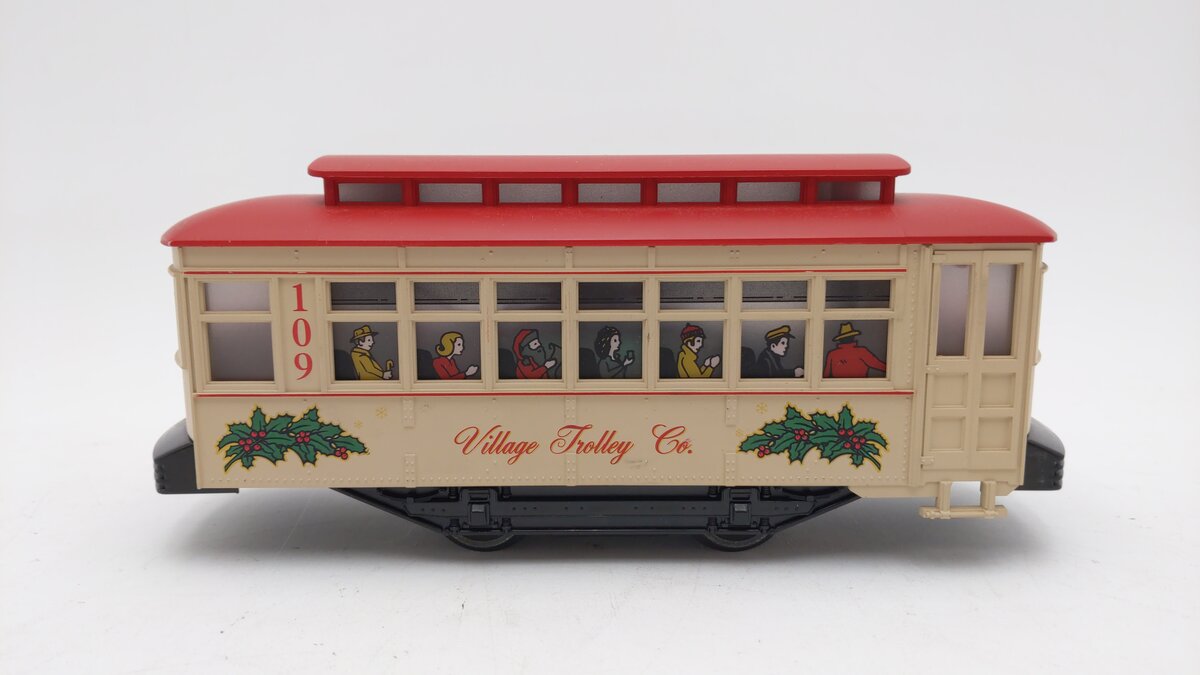 Lionel 6-11809 The Village Trolley Christmas Trolley EX