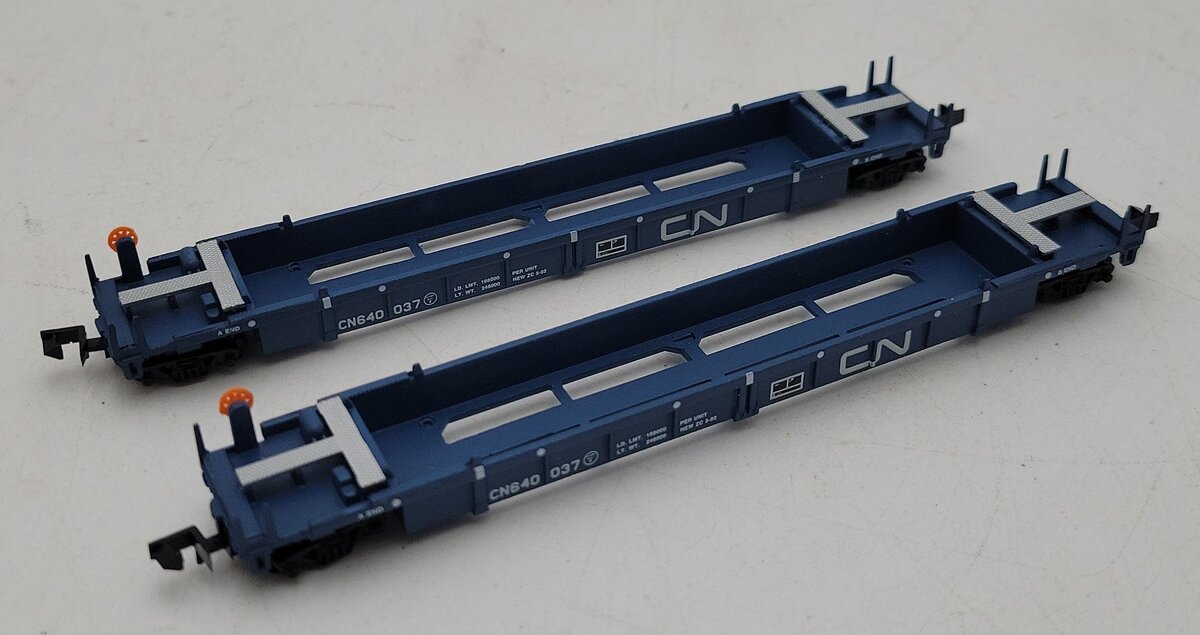 Walthers 932-8055 N Scale CN Double Stack 2-Car Set LN/Box
