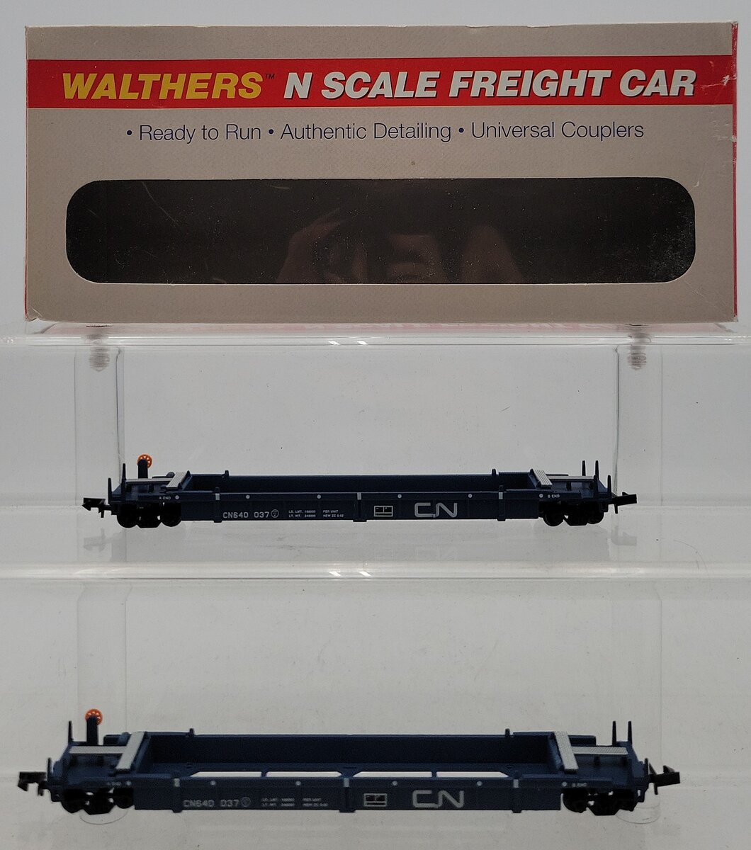 Walthers 932-8055 N Scale CN Double Stack 2-Car Set LN/Box