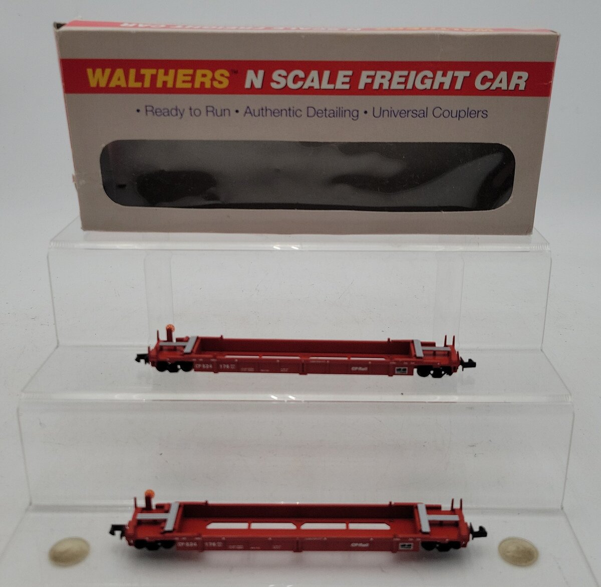 Walthers 932-8056 N CP Double Stack Car #524176 (Set of 2) LN/Box