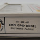 Bachmann N Scale Southern Pacific 51-635-07 EMD GP40 Diesel #7031 EX/Box