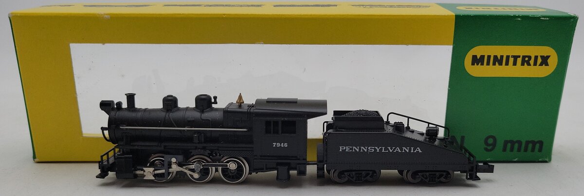 Minitrix 2018 N Scale Pennsylvania 0-6-0 Steam Locomotive & Tender EX/Box