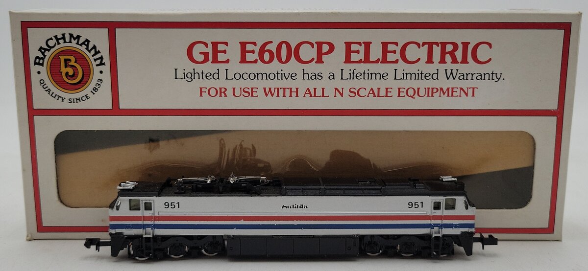 Bachmann 51-655-05 N Scale Amtrak GE E60CP Electric Locomotive #951 LN/Box