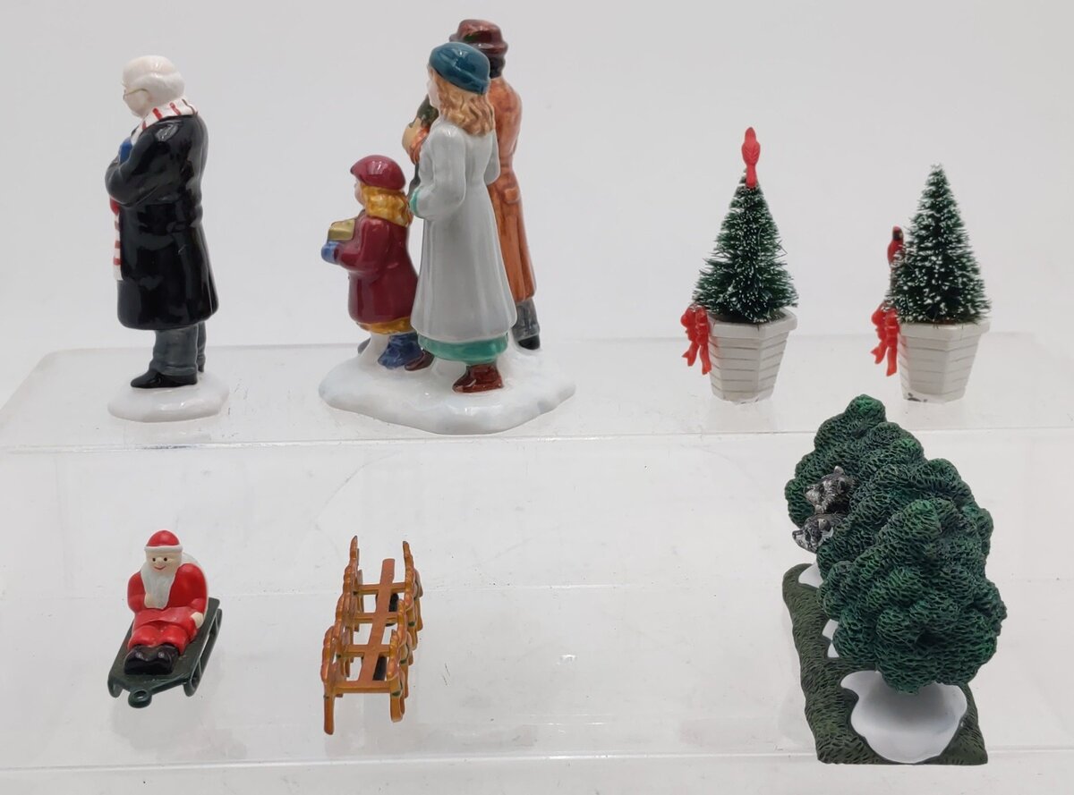 Dept 56 Resin And Ceramic Accessories #54763,4038872,4025465,5139-0 [4] EX/Box