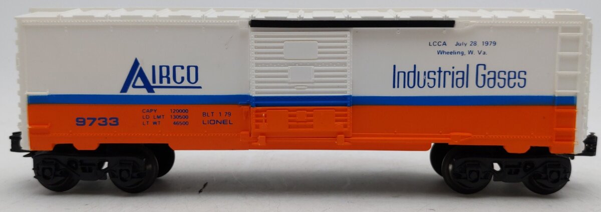 Lionel 6-9733 O Gauge Airco LCCA Boxcar with Tank EX