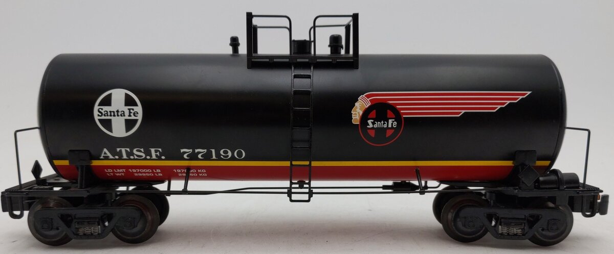 K-Line K6332-10511 O Gauge Santa Fe Warbonnet Aluminium Tank Car #77190 EX/Box