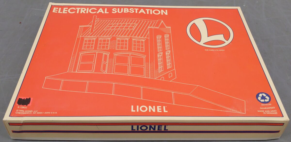 Lionel 6-12931 O Scale Electrical Substation Building Kit EX/Box