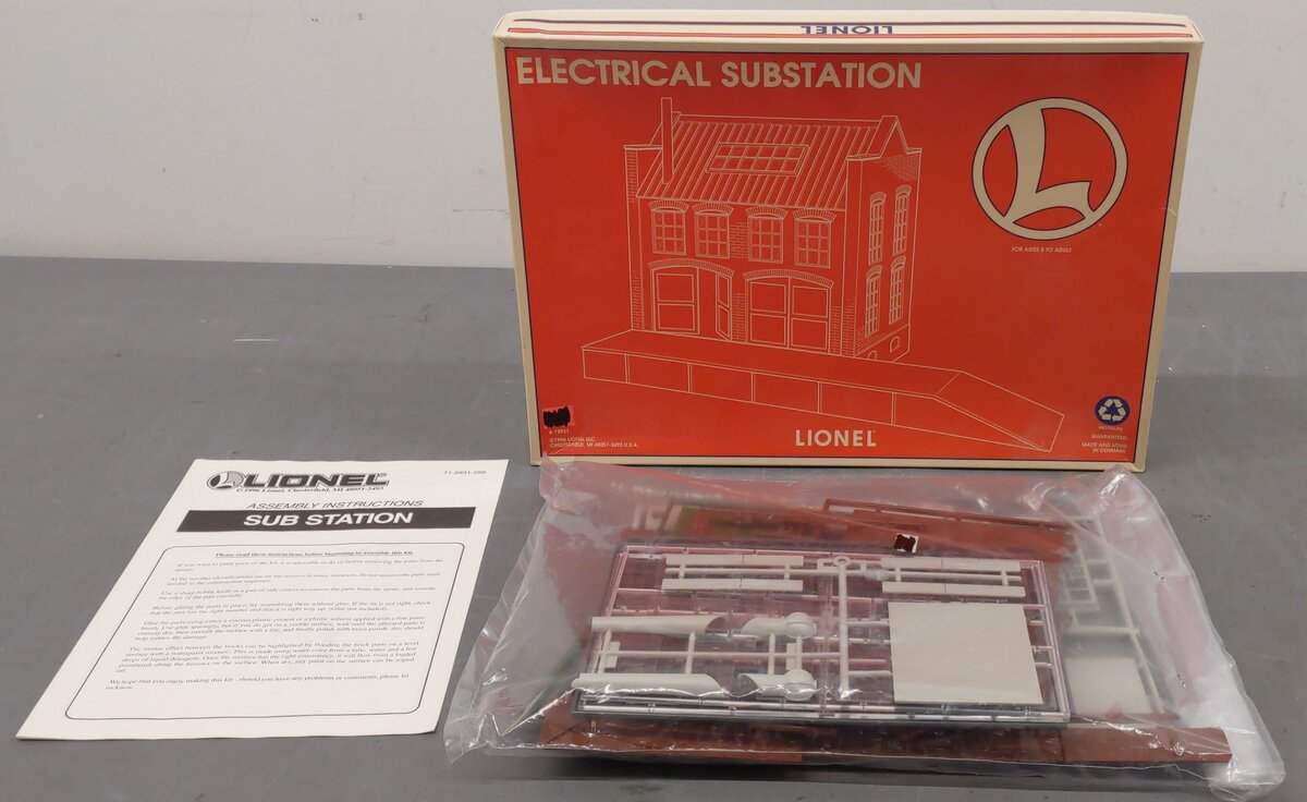 Lionel 6-12931 O Scale Electrical Substation Building Kit EX/Box