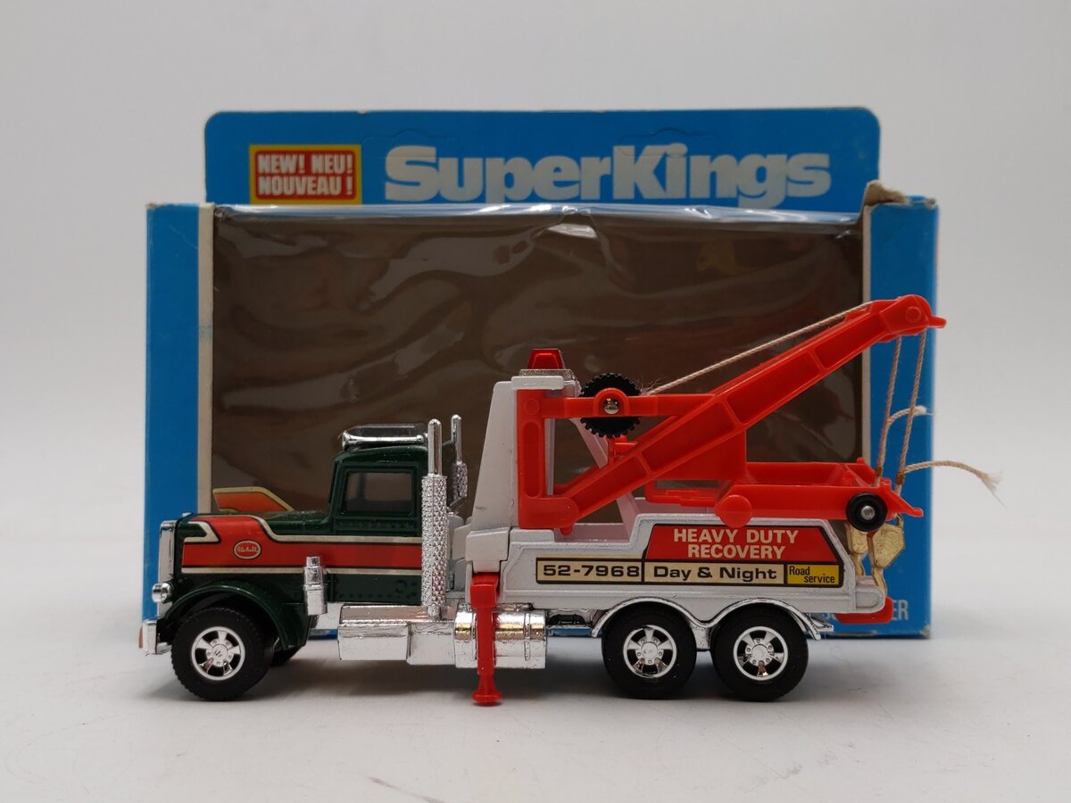 Matchbox K-20 1:43 Super Kings Peterbilt Heavy Duty Day & Night Wreck Truck EX/Box