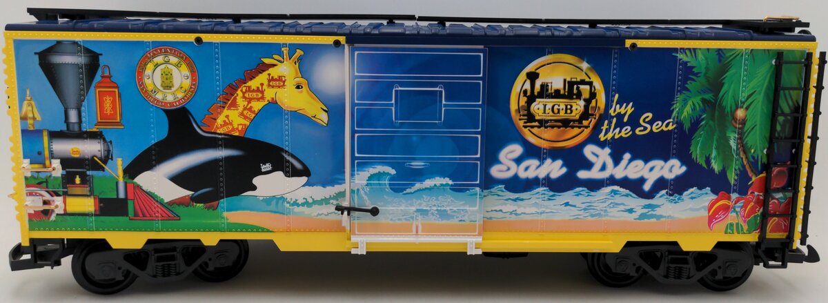 LGB 4091 CC G Gauge San Diego By The Sea Boxcar LN/Box